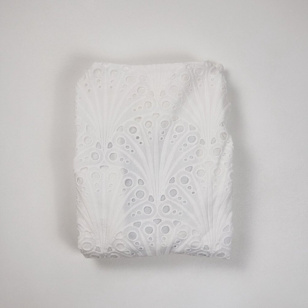 Andie Swim The Roatan Midi Dress White Cotton Eyelet Lace Lined - Pick Your Size - Picture 15 of 16